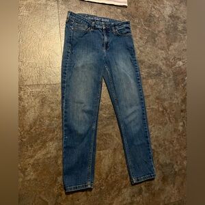 Calvin Klein Cropped Denim Pants in Blue